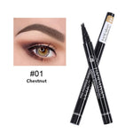 4D Microblading Eyebrow Pen 4 Forks Tip Eyebrow Tattoo Pencil Long Lasting Fine Sketch Liquid Eye Brow Make Up - Reverse Beauty®