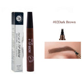 4D Microblading Eyebrow Pen 4 Forks Tip Eyebrow Tattoo Pencil Long Lasting Fine Sketch Liquid Eye Brow Make Up - Reverse Beauty®