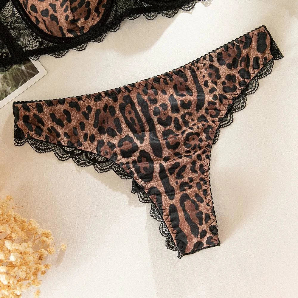 Wild Seduction Leopard Print Lingerie Set - Reverse Beauty®