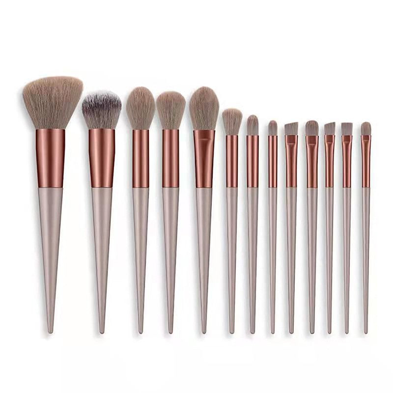 Brown Bear - 13Pcs Soft Fluffy Brushes - Reverse Beauty®