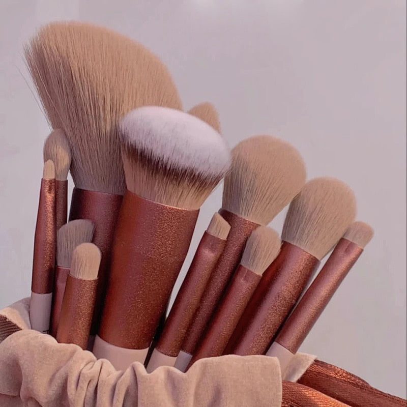 Brown Bear - 13Pcs Soft Fluffy Brushes - Reverse Beauty®