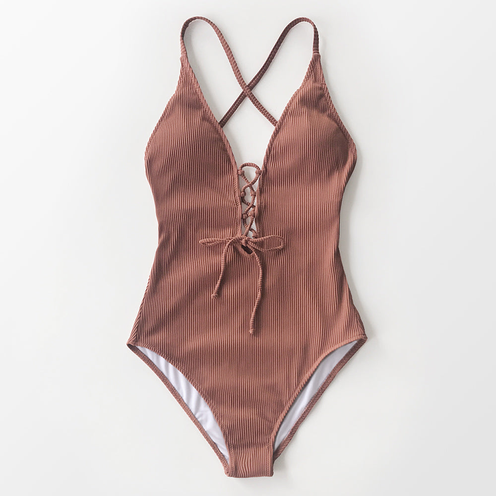 Solid Shaping One-piece Swimsuit - Reverse Beauty®