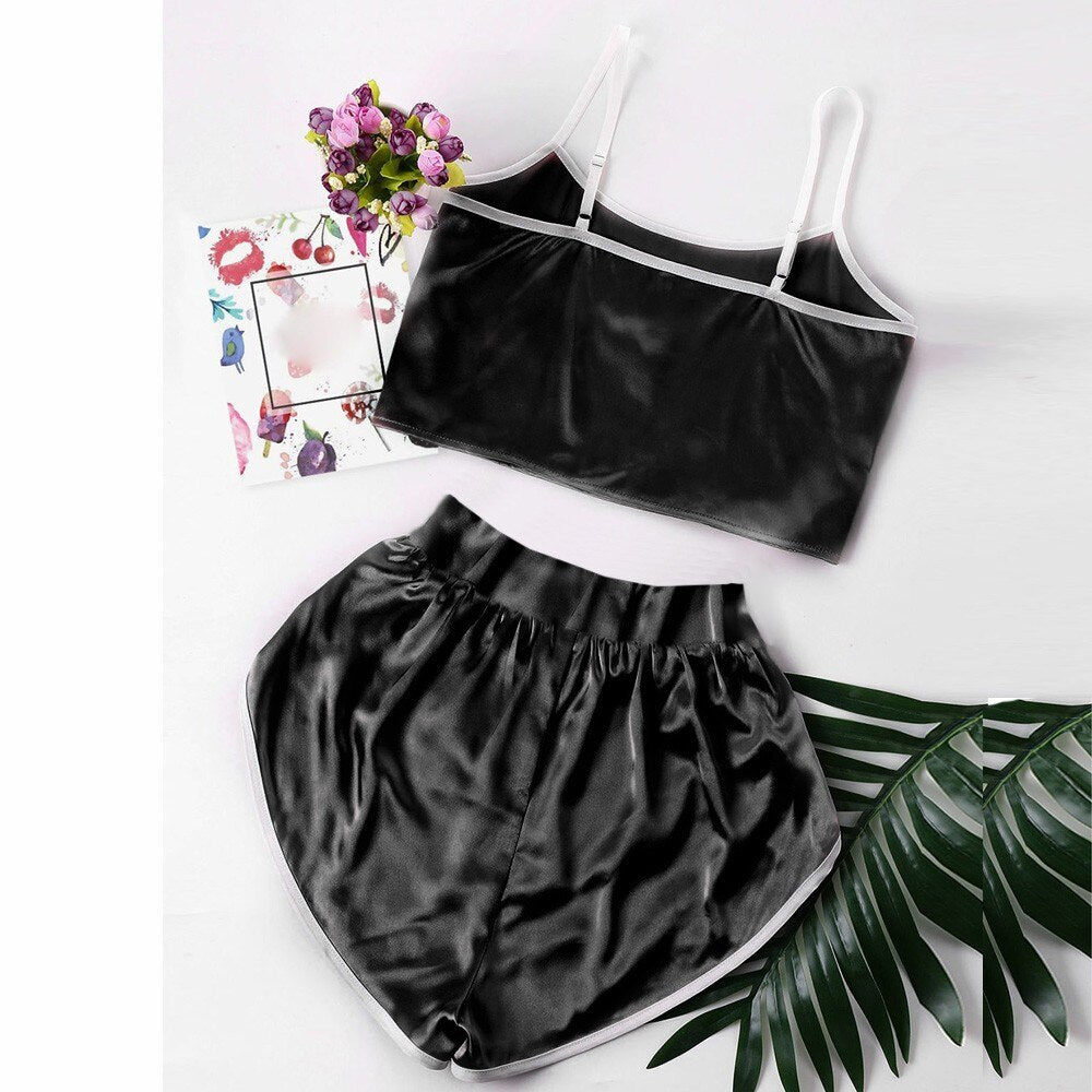 Pearl - Solid Black Loungwear - Reverse Beauty®