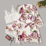 Paris Saphire - Silk Lace Sleepwear Set - Reverse Beauty®