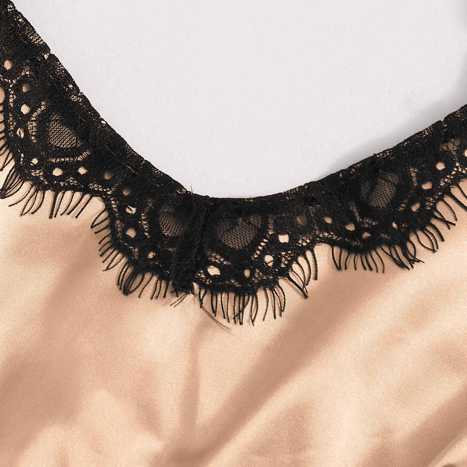 Red Moon - 3PC Satin Lace Sleepwear - Reverse Beauty®