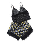 Playing Games - Silk Short Lace Sleepwear - Reverse Beauty®