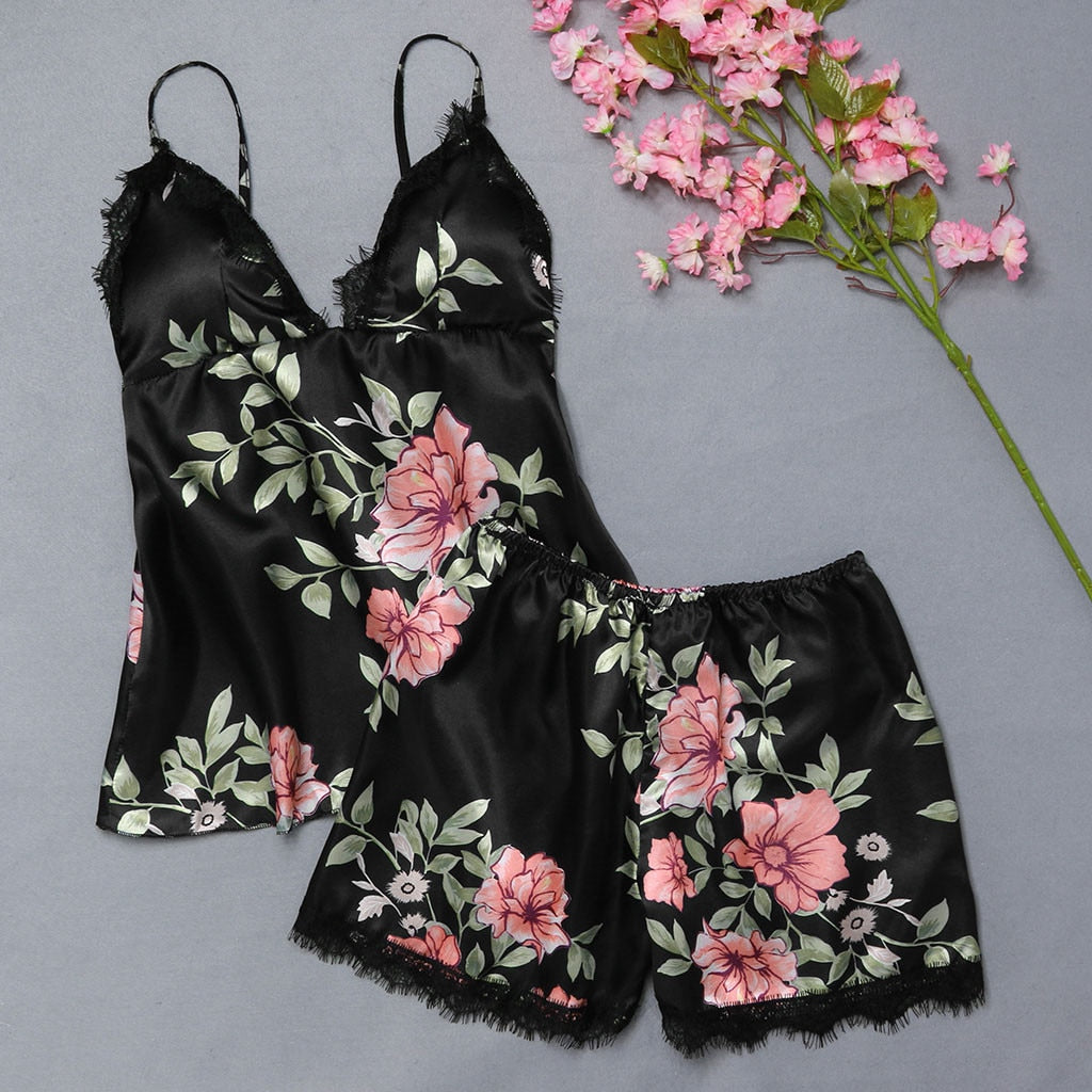 Temptation - Flower Sleeveless Sets - Reverse Beauty®