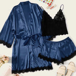 Very Berry - Solid Satin Loungewear - Reverse Beauty®