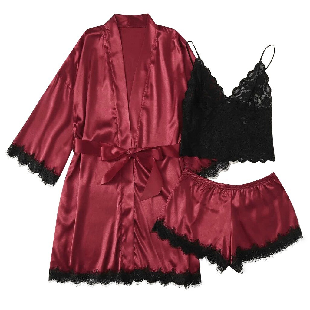 Very Berry - Solid Satin Loungewear - Reverse Beauty®
