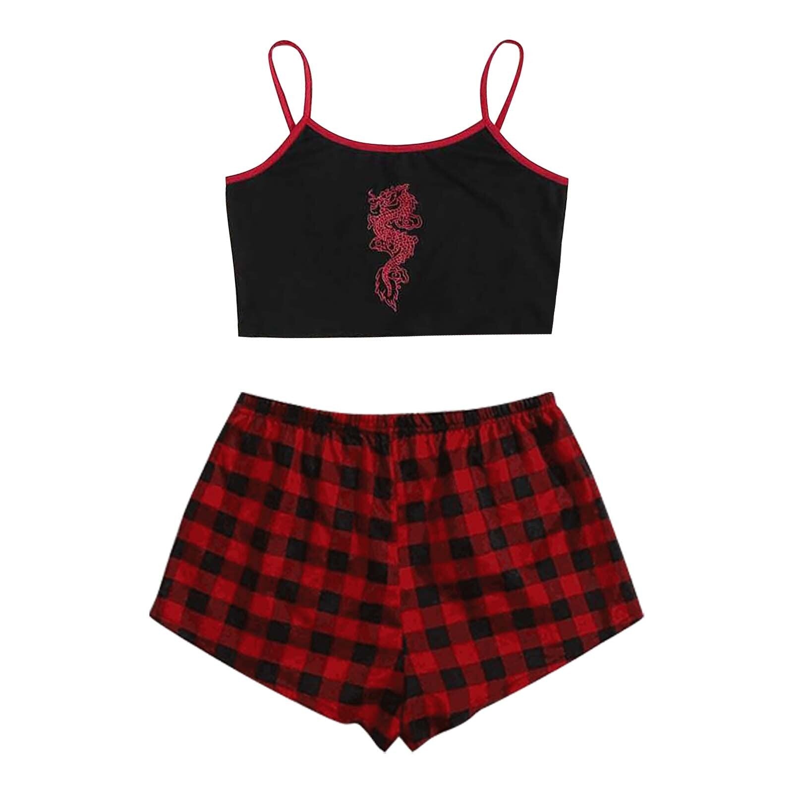 Slay Dragon - Plaid Print Sleepwear - Reverse Beauty®
