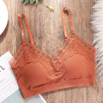 Orange Solid V Neck Tube Top - Reverse Beauty