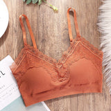Orange Solid V Neck Tube Top - Reverse Beauty