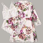 Paris Saphire - Silk Lace Sleepwear Set - Reverse Beauty®