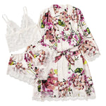 Paris Saphire - Silk Lace Sleepwear Set - Reverse Beauty®
