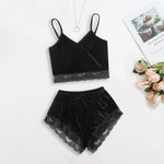 Moon & Black - Lace Cotton Pajama Sets - Reverse Beauty®