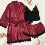 Very Berry - Solid Satin Loungewear - Reverse Beauty®