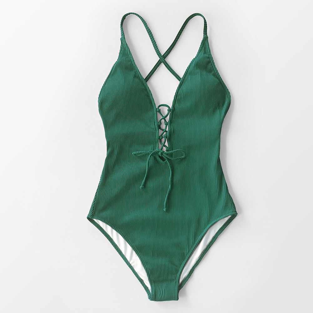Solid Shaping One-piece Swimsuit - Reverse Beauty®