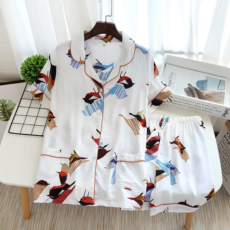 NEW! White Summer Short-Sleeved Set - Reverse Beauty