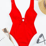 Vintage Love: Black Tie Shoulder Swimsuit - Reverse Beauty®