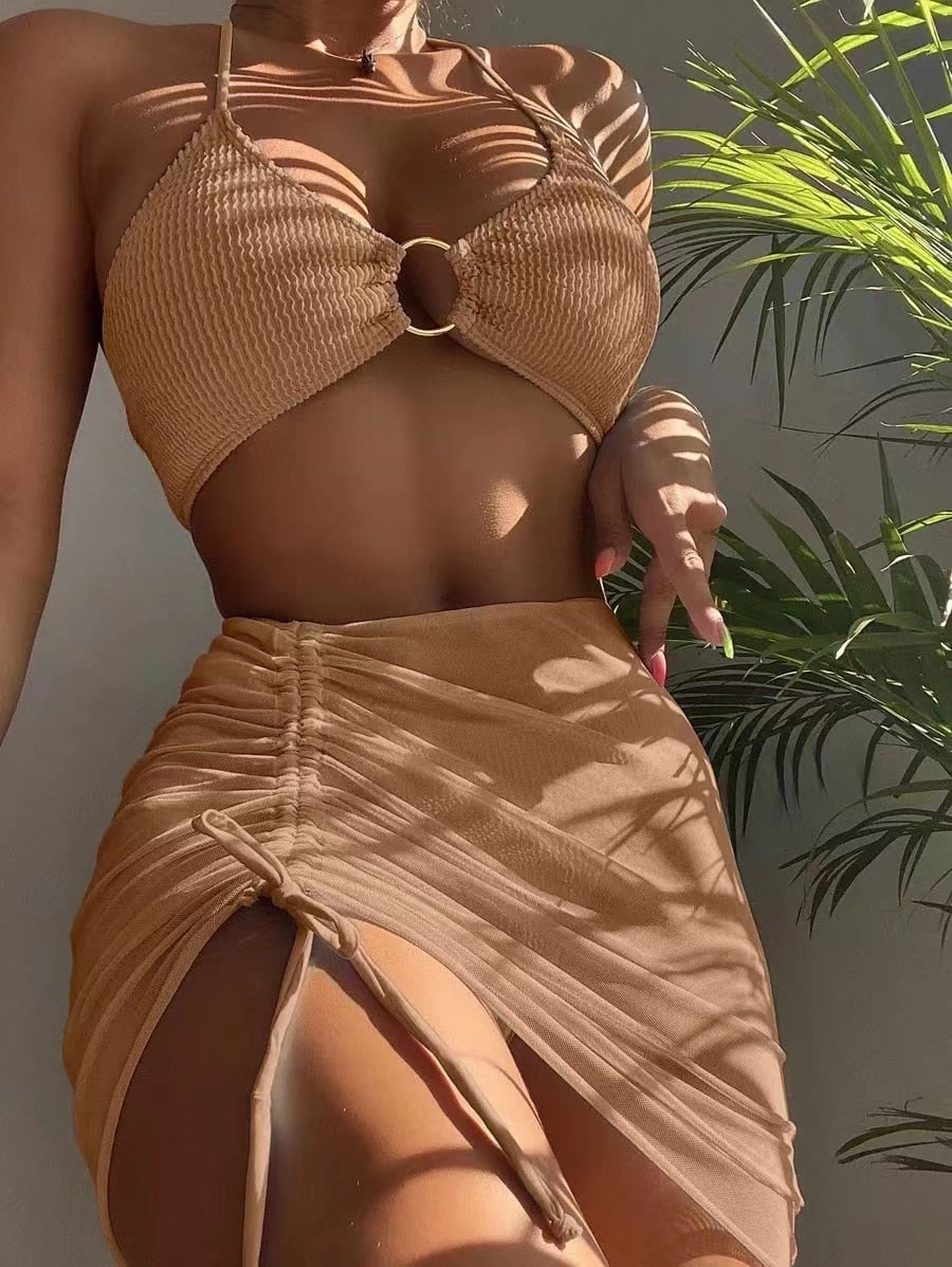 Stop and Stare: 3 Piece Set Swimsuit - Reverse Beauty®