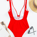Vintage Love: Black Tie Shoulder Swimsuit - Reverse Beauty®