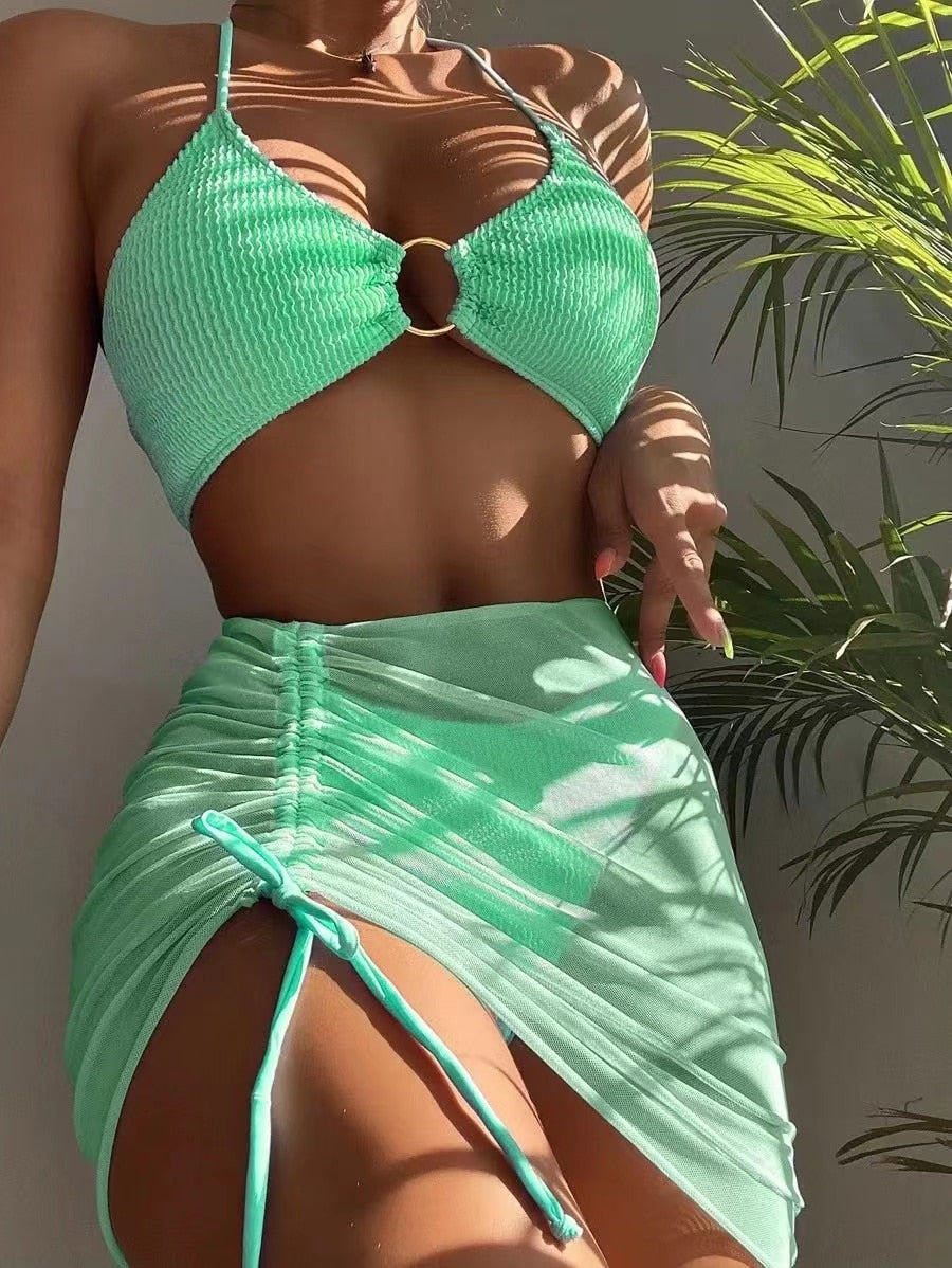Stop and Stare: 3 Piece Set Swimsuit - Reverse Beauty®
