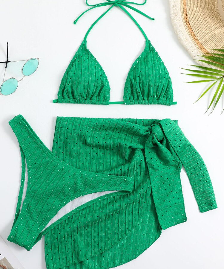 Ribbed Up: 3 Pieces Bikini Set - Reverse Beauty®