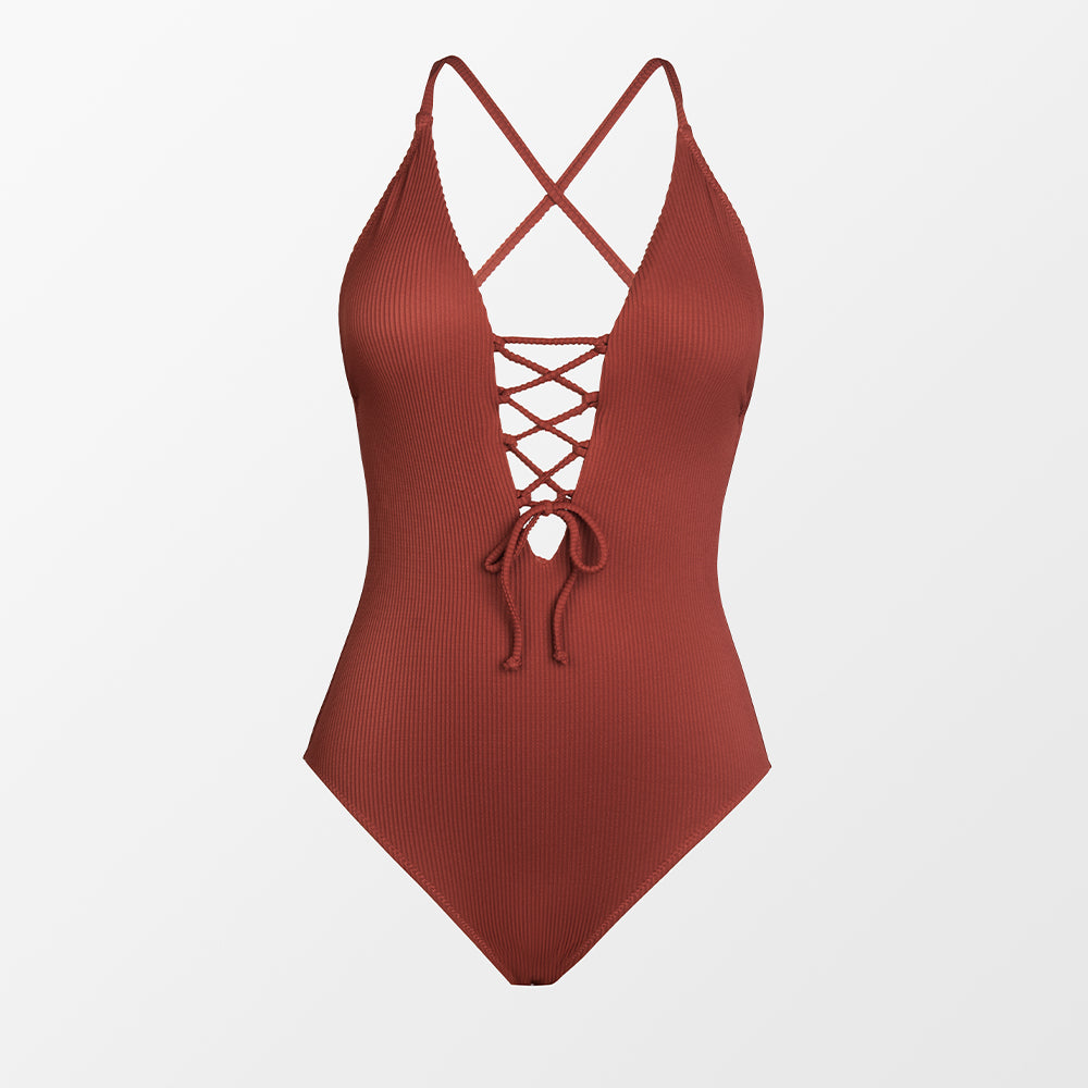 Solid Shaping One-piece Swimsuit - Reverse Beauty®