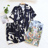 Starry Soft Viscose Loose Pajamas - Reverse Beauty