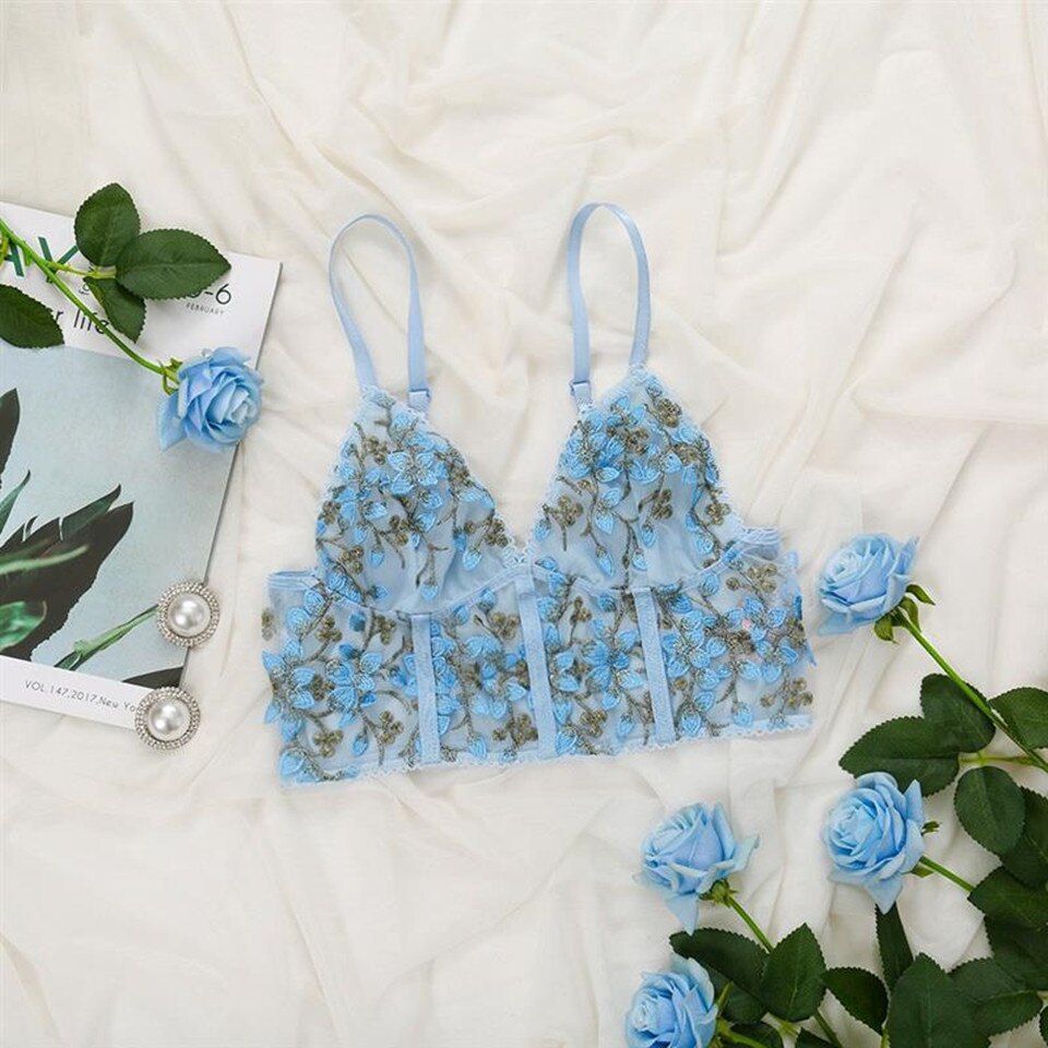 Floral Bandage Lace Embroidery Corset - Reverse Beauty®
