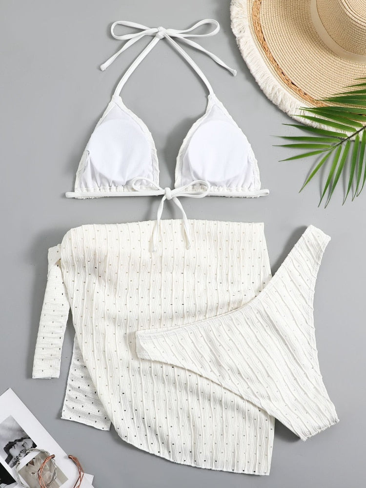 Ribbed Up: 3 Pieces Bikini Set - Reverse Beauty®