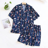 Striped Soft Viscose Loose Pajamas - Reverse Beauty