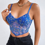 Floral Bandage Lace Embroidery Corset - Reverse Beauty®