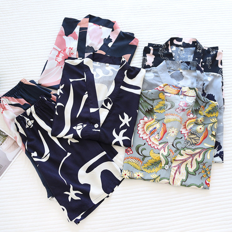 Forest Soft Viscose Loose Pajamas - Reverse Beauty
