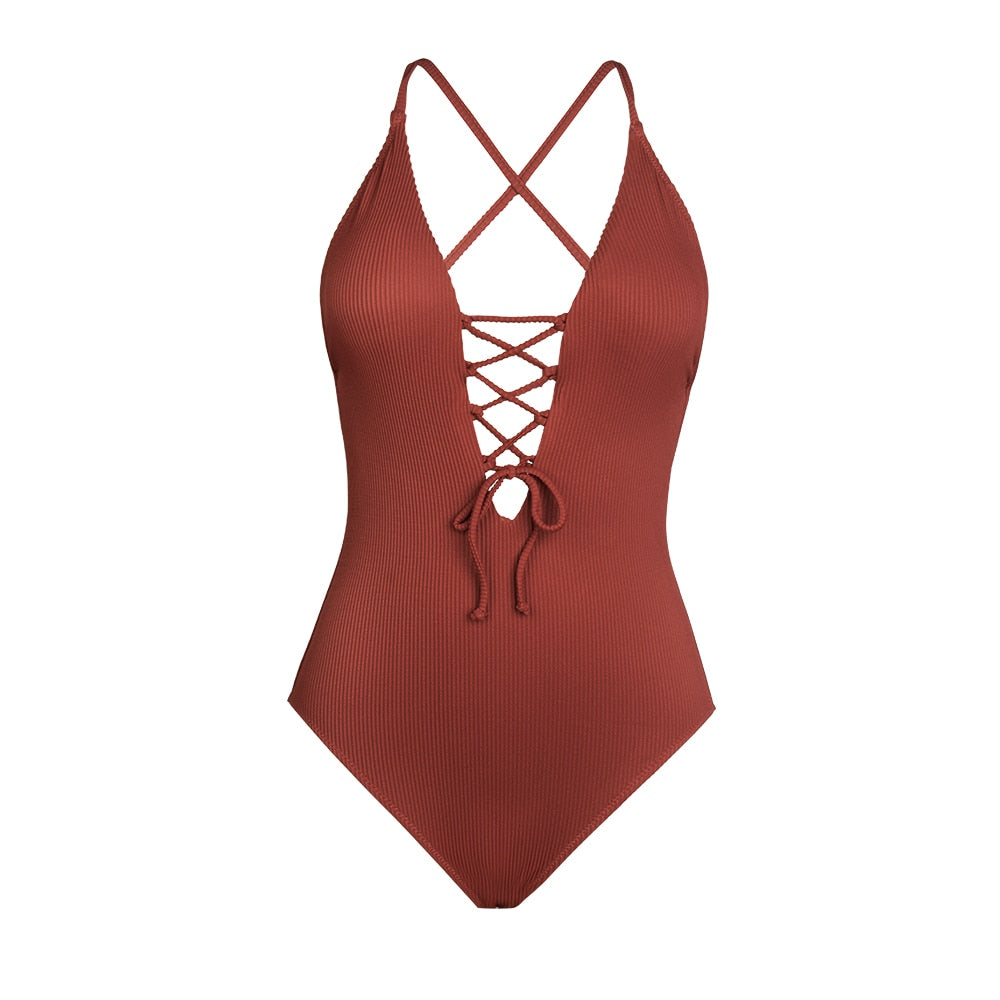 Solid Shaping One-piece Swimsuit - Reverse Beauty®