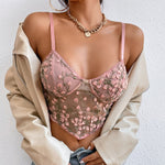 Floral Bandage Lace Embroidery Corset - Reverse Beauty®