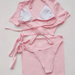 Mrs. Classy: Ribbed Halter Bikini - Reverse Beauty®