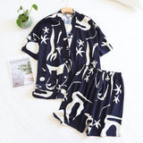 Starry Soft Viscose Loose Pajamas - Reverse Beauty