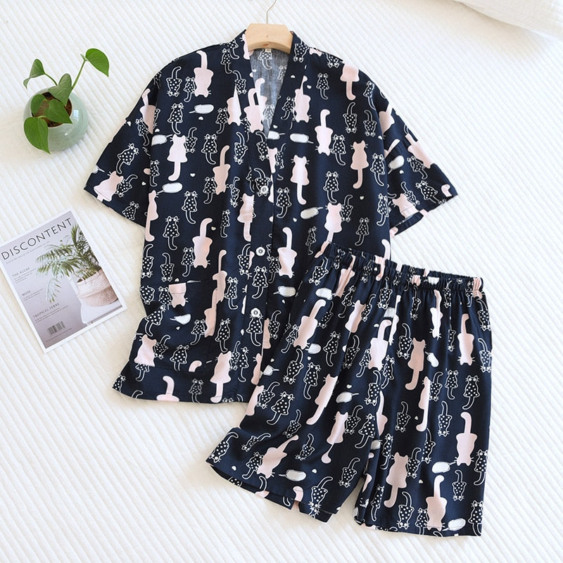 Simple Soft Viscose Loose Pajamas - Reverse Beauty