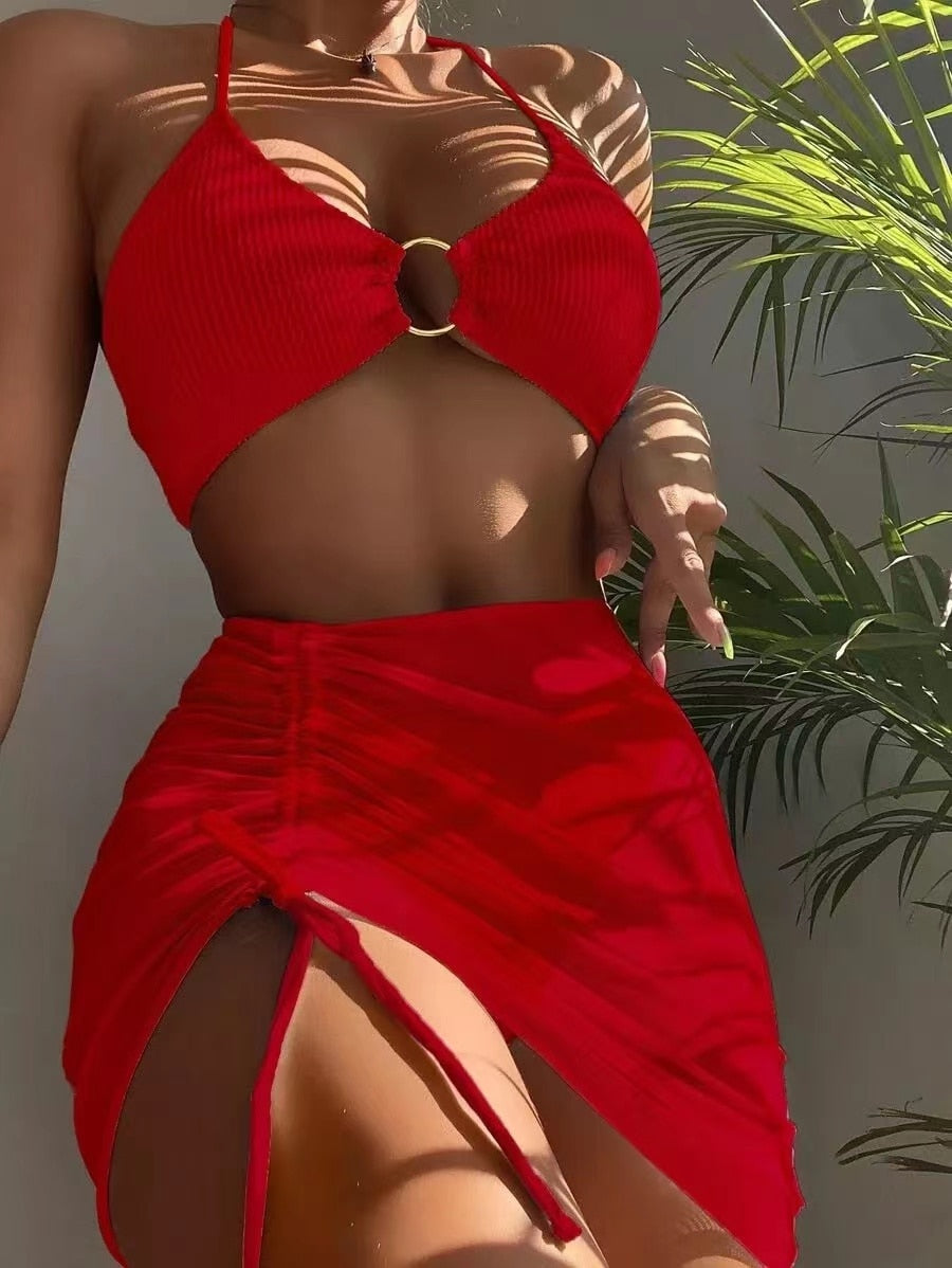 Stop and Stare: 3 Piece Set Swimsuit - Reverse Beauty®