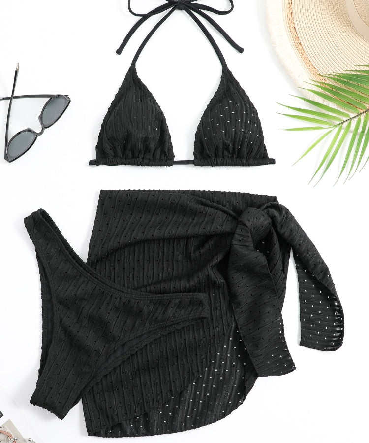 Ribbed Up: 3 Pieces Bikini Set - Reverse Beauty®