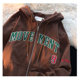 Simple Letter Print Hoodie - Reverse Beauty