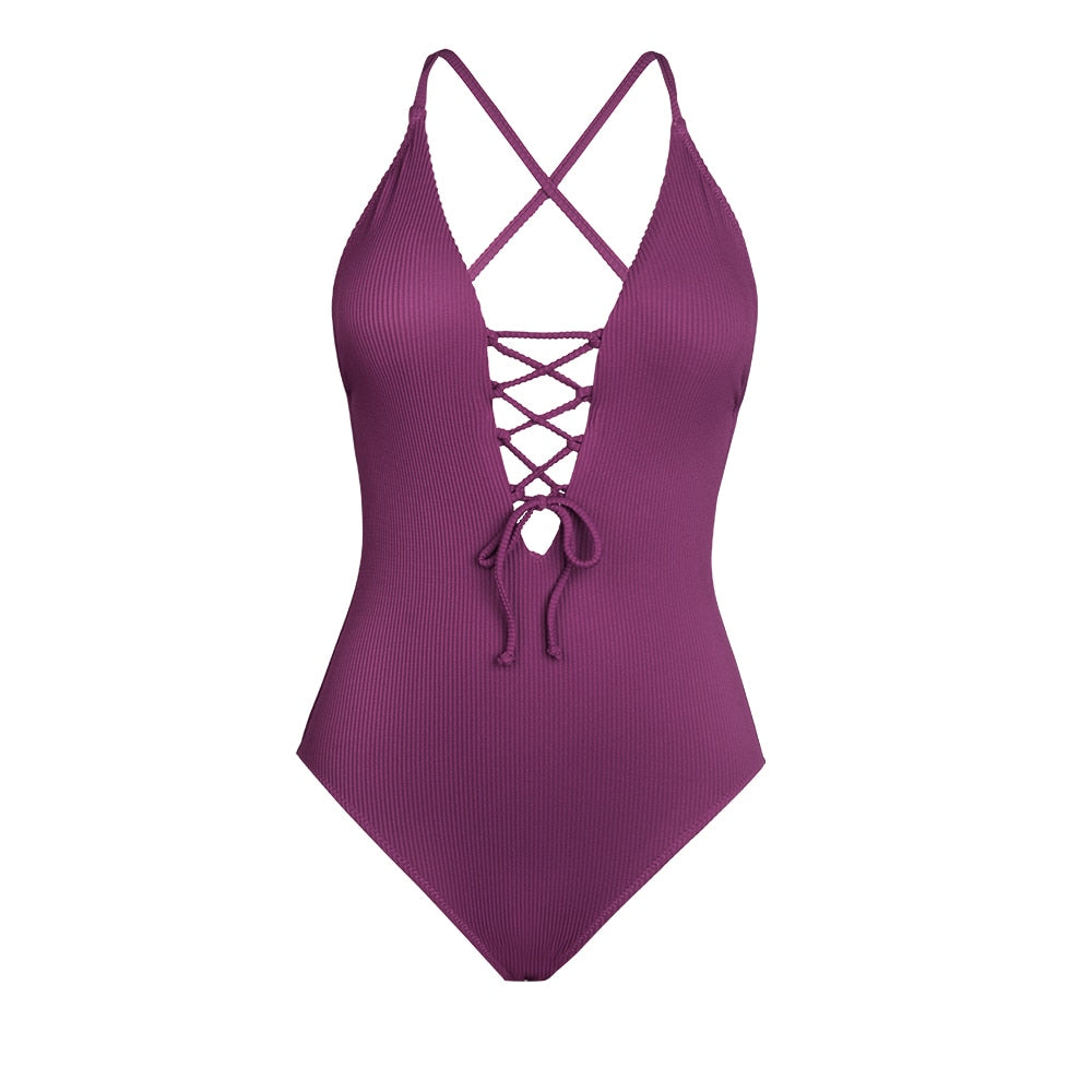 Solid Shaping One-piece Swimsuit - Reverse Beauty®