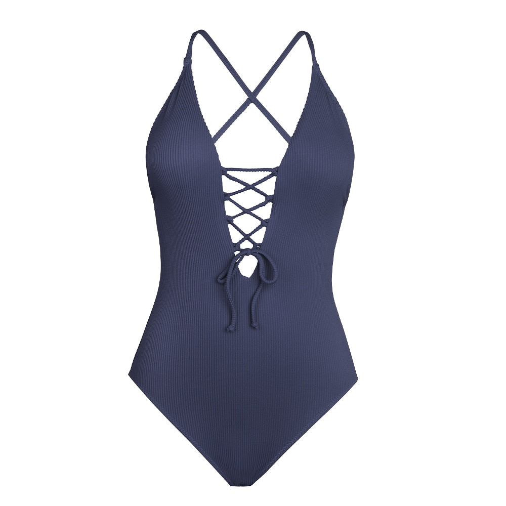 Solid Shaping One-piece Swimsuit - Reverse Beauty®