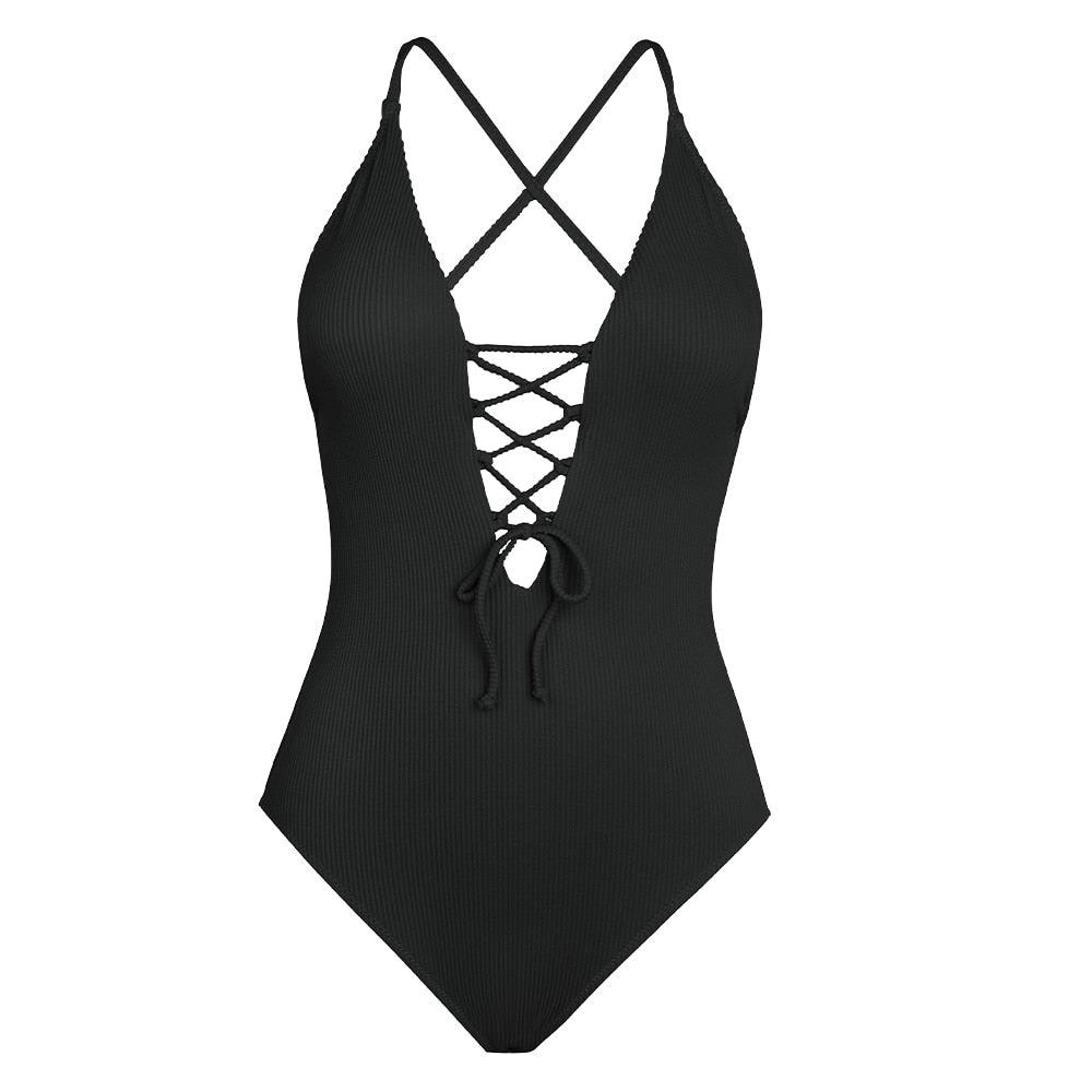 Solid Shaping One-piece Swimsuit - Reverse Beauty®
