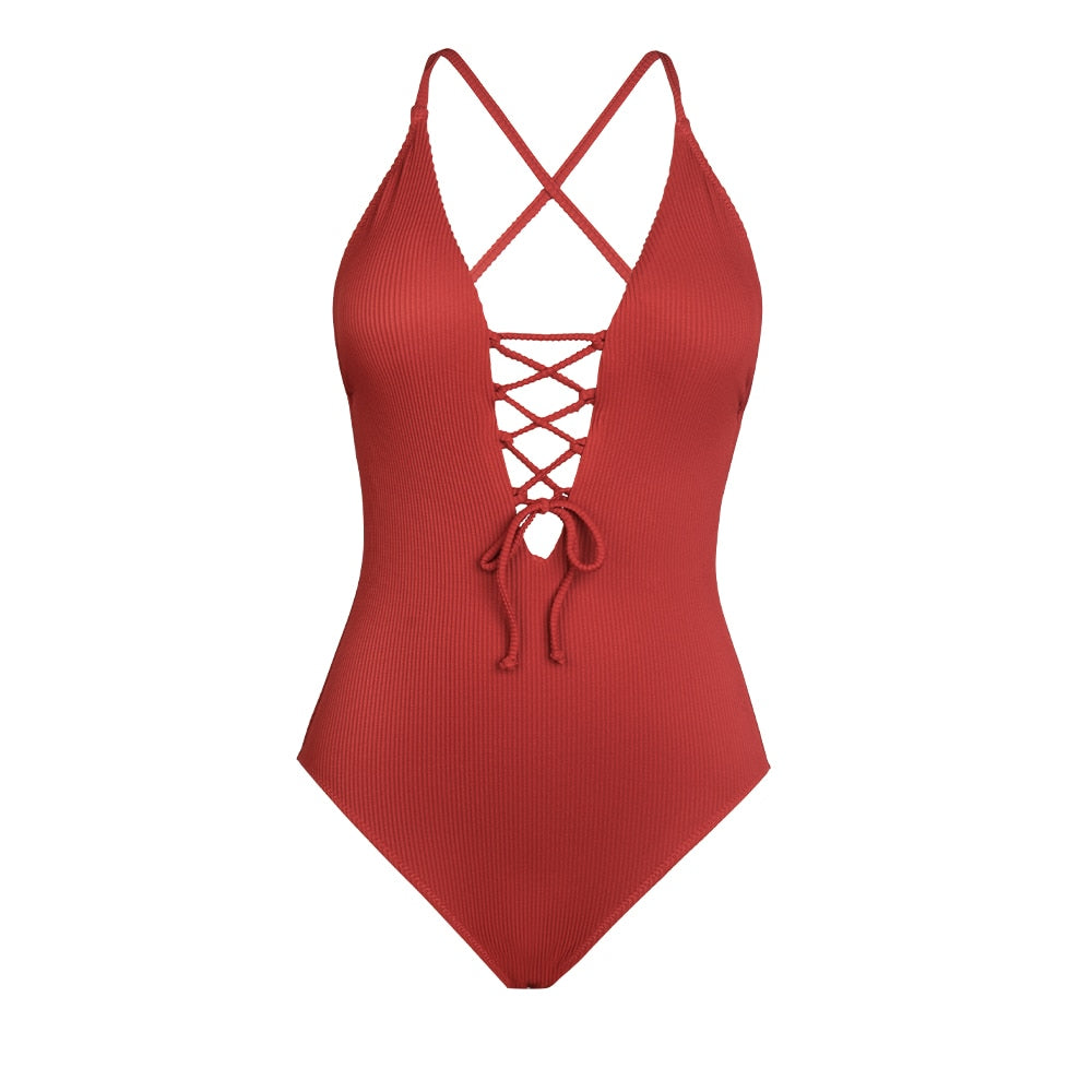 Solid Shaping One-piece Swimsuit - Reverse Beauty®